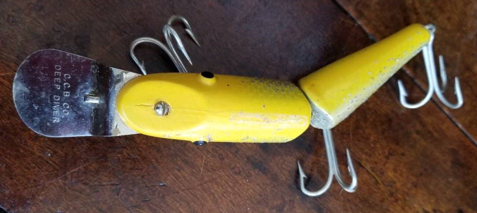 Leurre Creek Chub Vintage – Méné Bois 1601P Avec Boîte – Pêche Brochet/ Perche