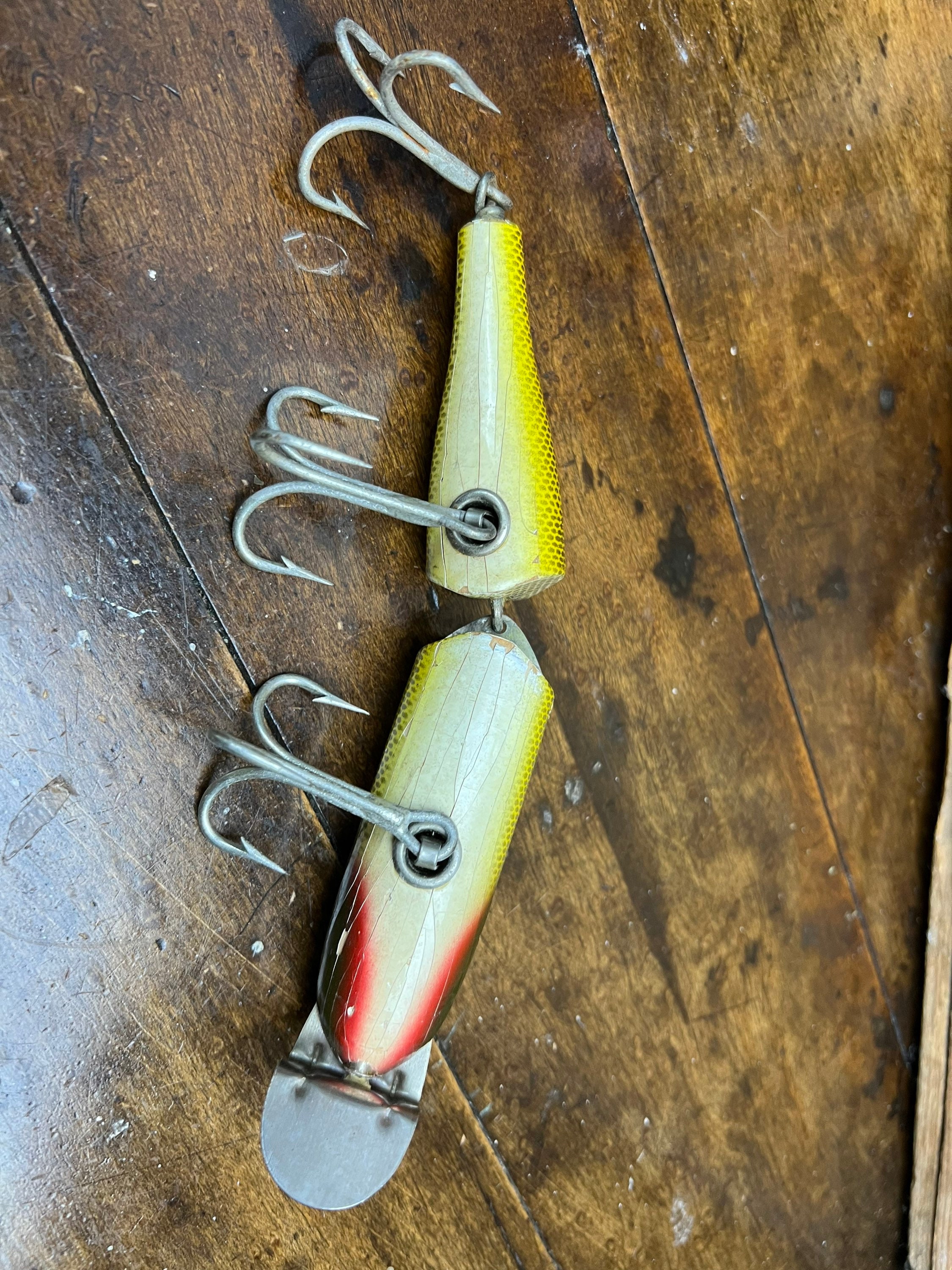Vintage CREEK CHUB Pikie Fishing Lure| Jointed Striper Pikie 6804