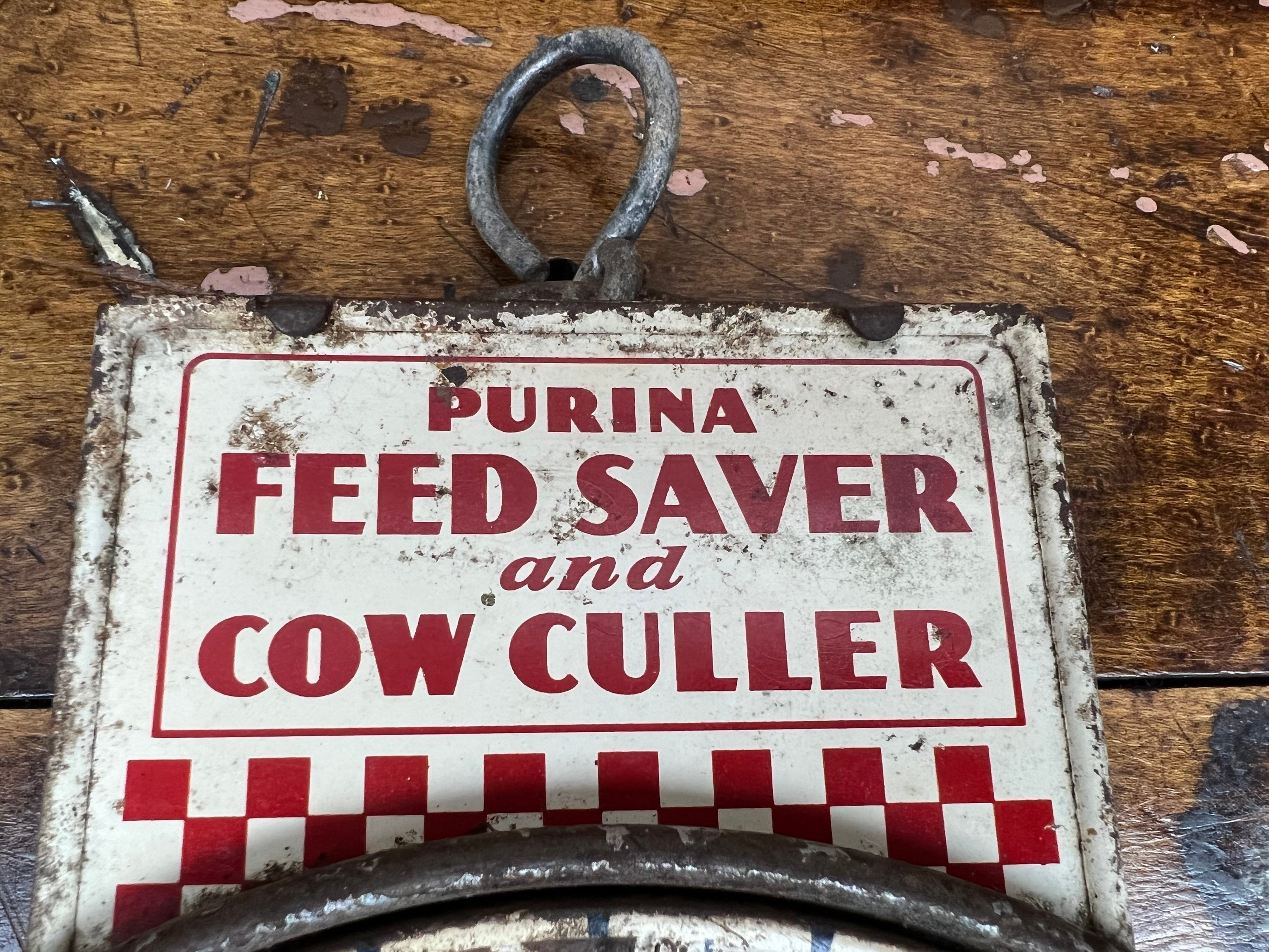 アンティークPurina Feed Saver Cow Culler 餌入れ アンティークPurina Feed Saver Cow Culler 餌入れ
