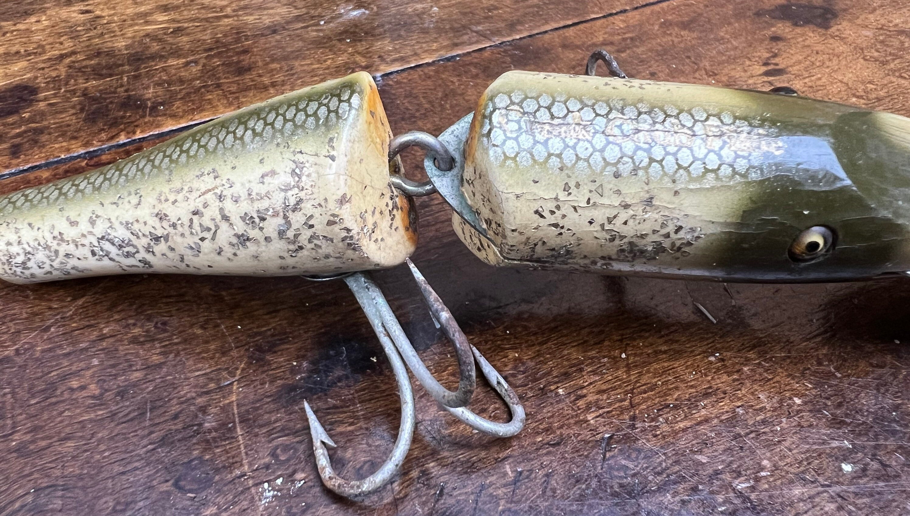 Vintage Fishing Lure CREEK CHUB Pikie Jointed Husky Pikie Vintage Fishing Lure CREEK CHUB Pikie Jointed Husky Pikie