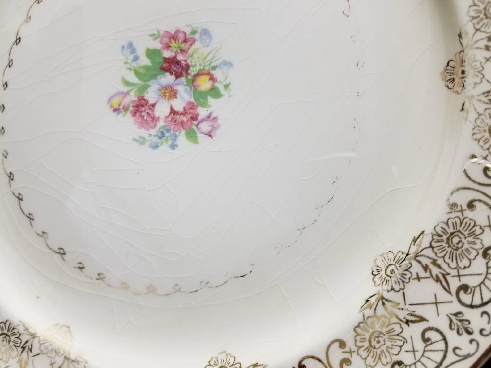 Vintage PADEN CITY POTTERY Dinner Plates Set of Four Floral Etsy