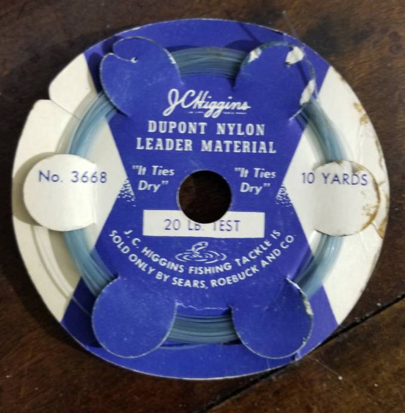Vintage J.C. HIGGINS Dupont Nylon Leader Material No. 3668 Etsy