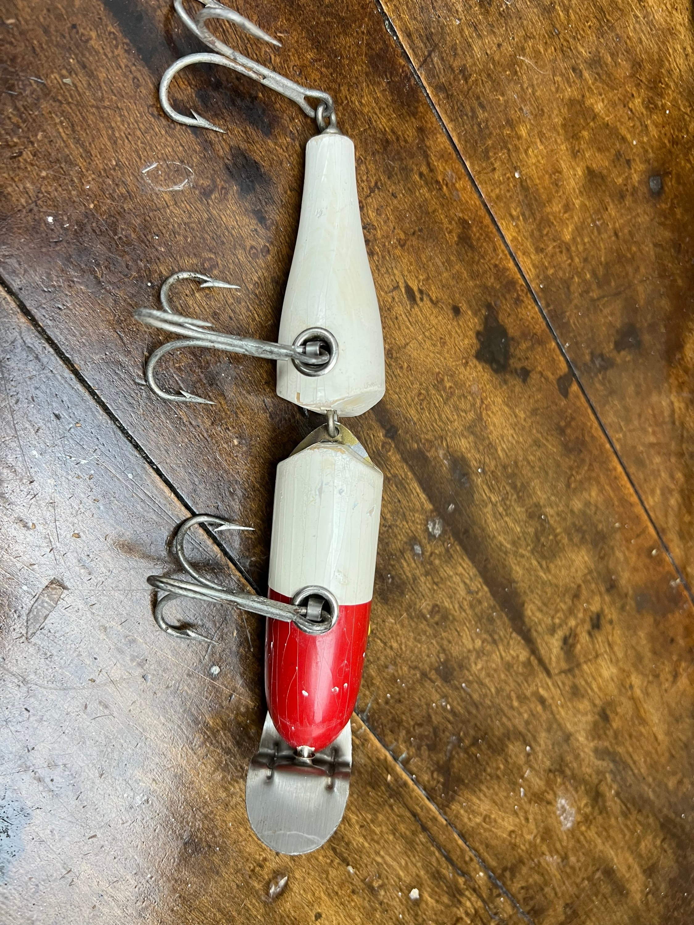 Vintage CREEK CHUB Pikie Fishing Lure| Jointed Striper Pikie 6802