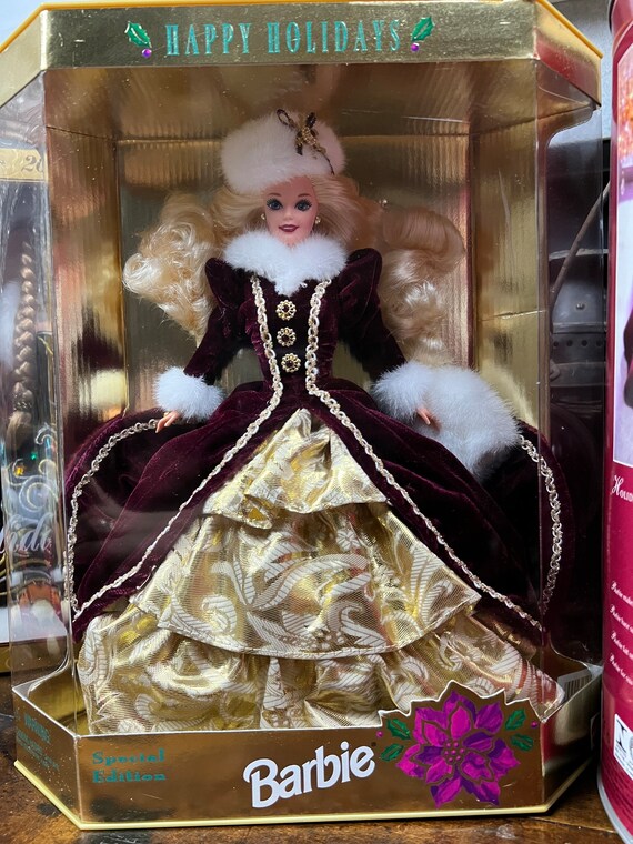 Happy holidays hotsell barbie 1996