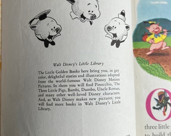 Vintage Walt Disney's Three Little Pigs 1948 