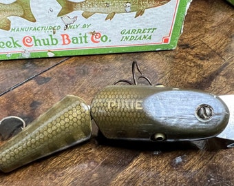 Al Foss 1920's Pork Rind Minnow With Tin Box " Collector Lure - Etsy