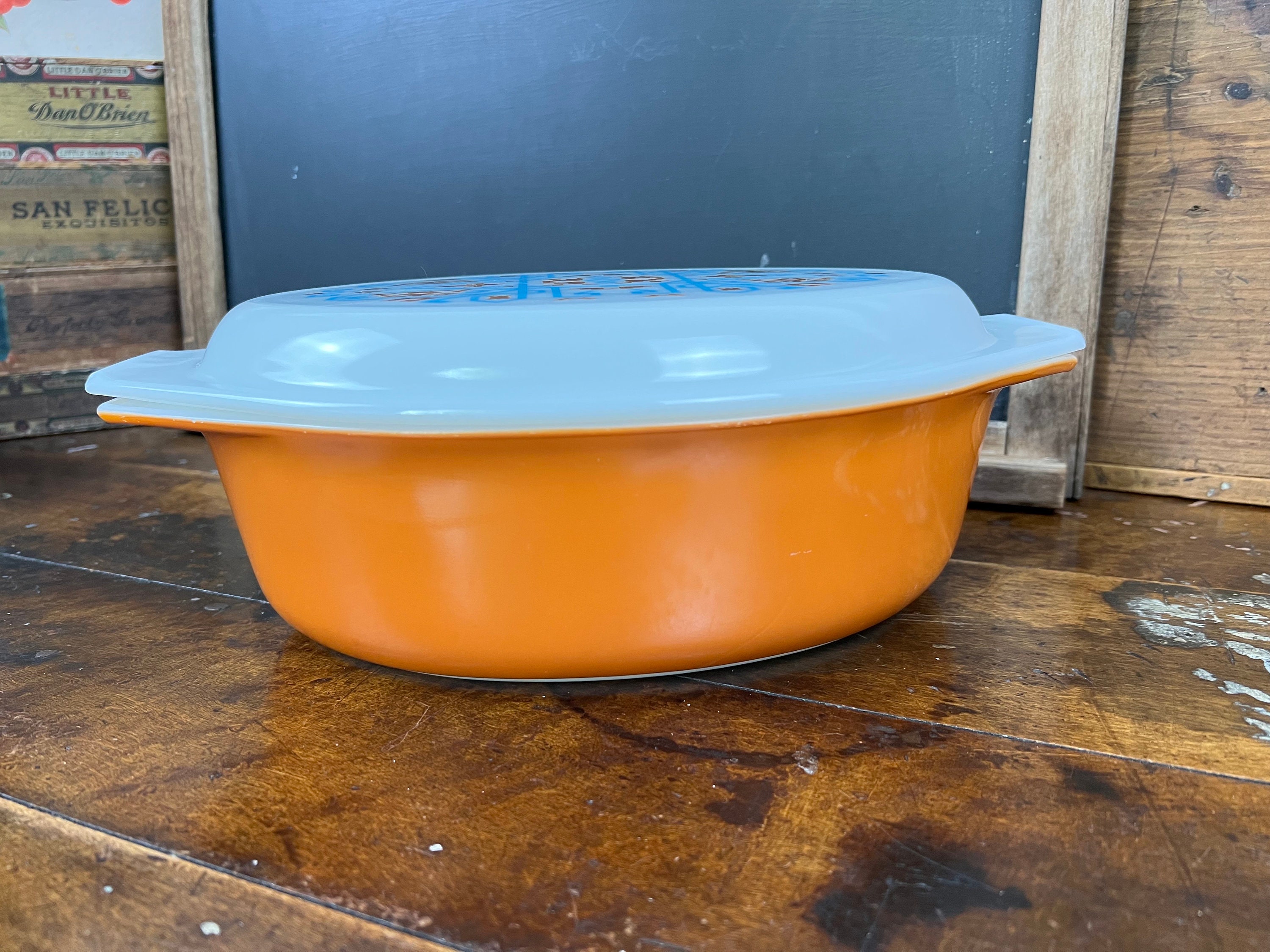 Vintage Pyrex Navajo Aztec Casserole Dish 045| Southwestern Promotional ...