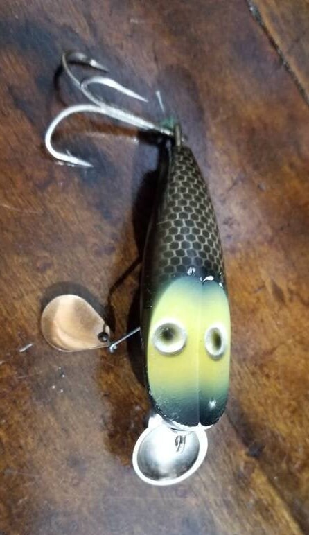 Vintage Makinen Fishing Lure~green Frog Colors WONDER LURE Vintage Makinen Fishing Lure~green Frog Colors WONDER LURE