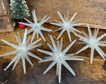 Vintage CLEAR Atomic Sputnik Star Lite Christmas Light Replacement for the Librizzi's Light Set| MCM Star Spangled Stardust Christmas Decor