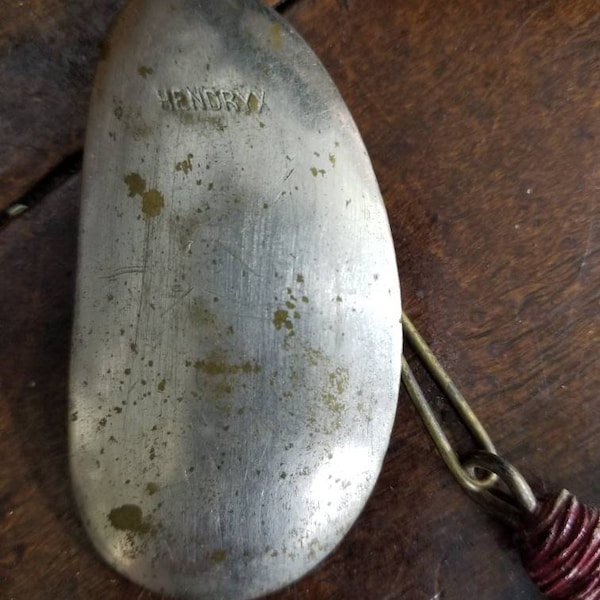 Vintage HENDRYX Spinner Fishing Lure ~Tackle Bait~ Antique  ~Outdoors Rustic Fisherman Gift ~Marked~