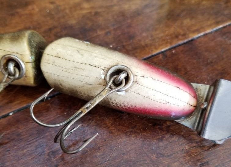 Vintage CREEK CHUB Bait Co NO. 2600 Jointed Pikie Minnow Wood Fishing Lure  Pikie Finishtackle Baitglass Eyes outdoors Fisherman With Box -  Canada