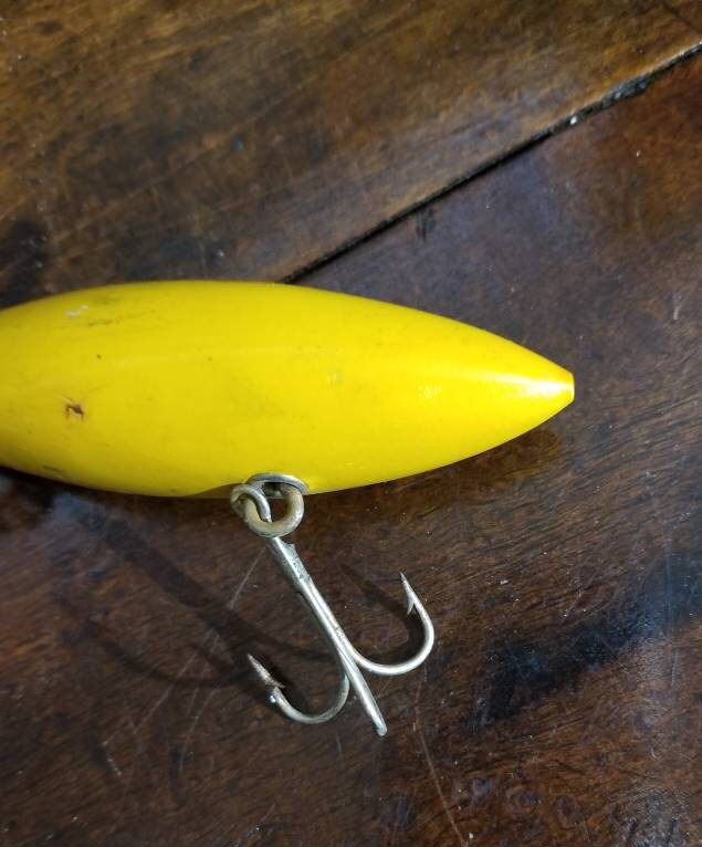 Leurre De Pêche Vintage En Bois 3-3/4" - Unbranded - Crankbait - Lot D-629