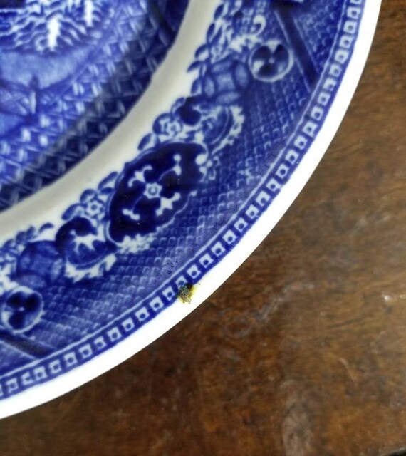 Vintage BUFFALO CHINA Blue Willow One Dessert or Pie Plate 7 1 8 Blue White Birds Tree Buffalo NY Restaurant Heavy Decorative Farmhouse Etsy Canada