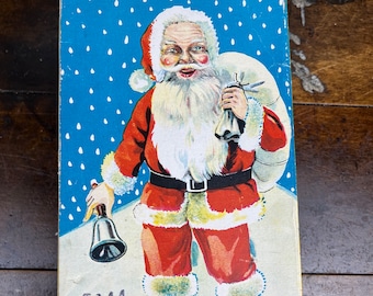 Vintage Mechanical Santa Claus Windup Toy| Vintage Christmas Santa