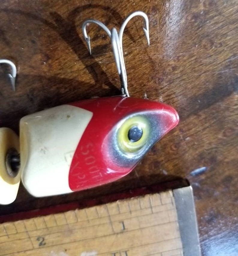 Vintage SOUTH BEND Wood Fishing Lure EXPLORER Lure Tackle | Etsy