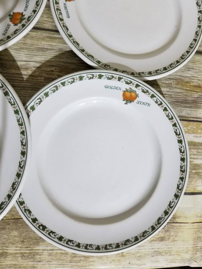 Vintage Railroad Dining Car China Rock Island Lines GOLDEN Etsy