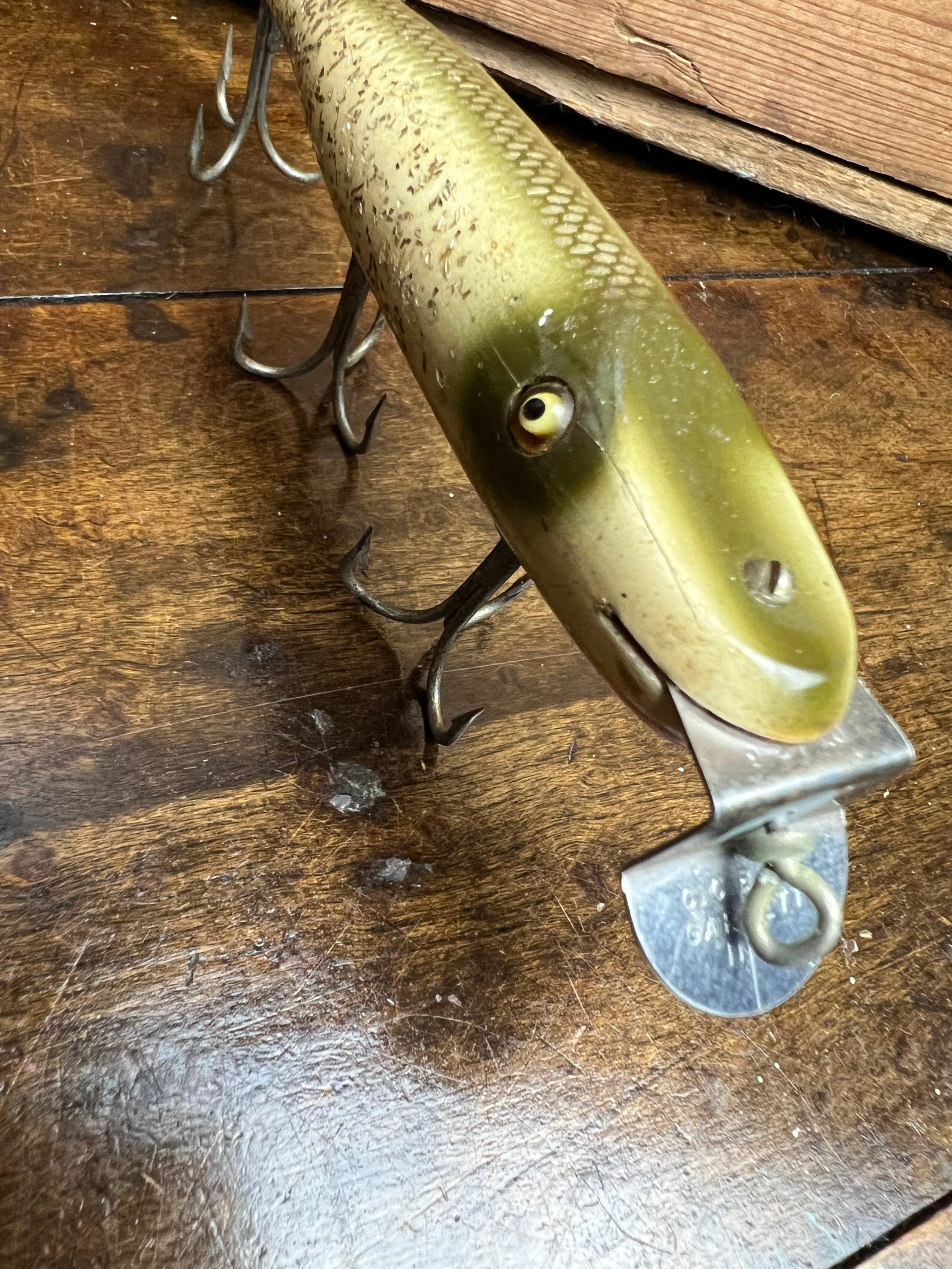 Leurres De Pêche Vintage Creek Chub Pikie - En Bois, Articulés
