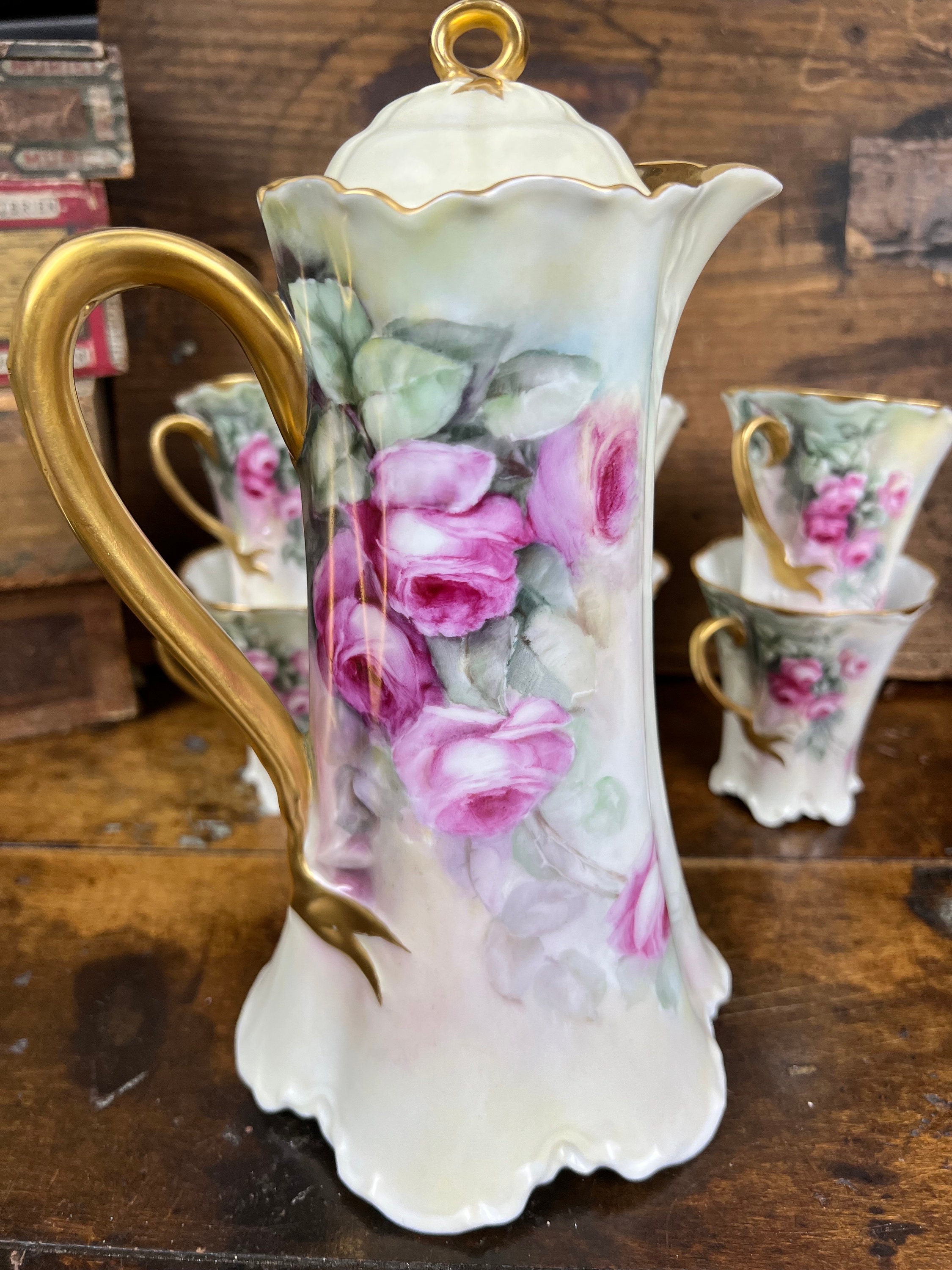 Haviland Limoges Chocolate Pot - Etsy Haviland Limoges Chocolate Pot - Etsy