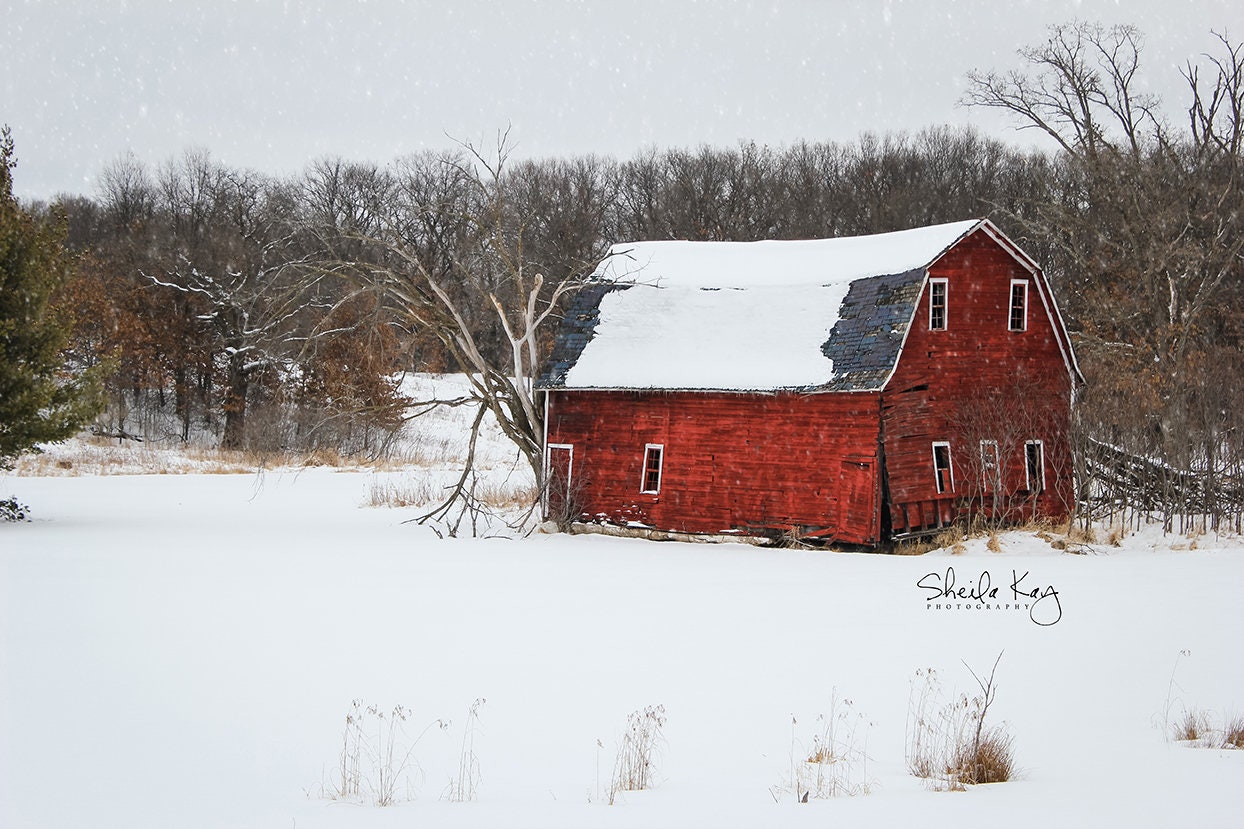 Barn Wall Art Decor Photo Country Landscape Rural Print Barn | Etsy