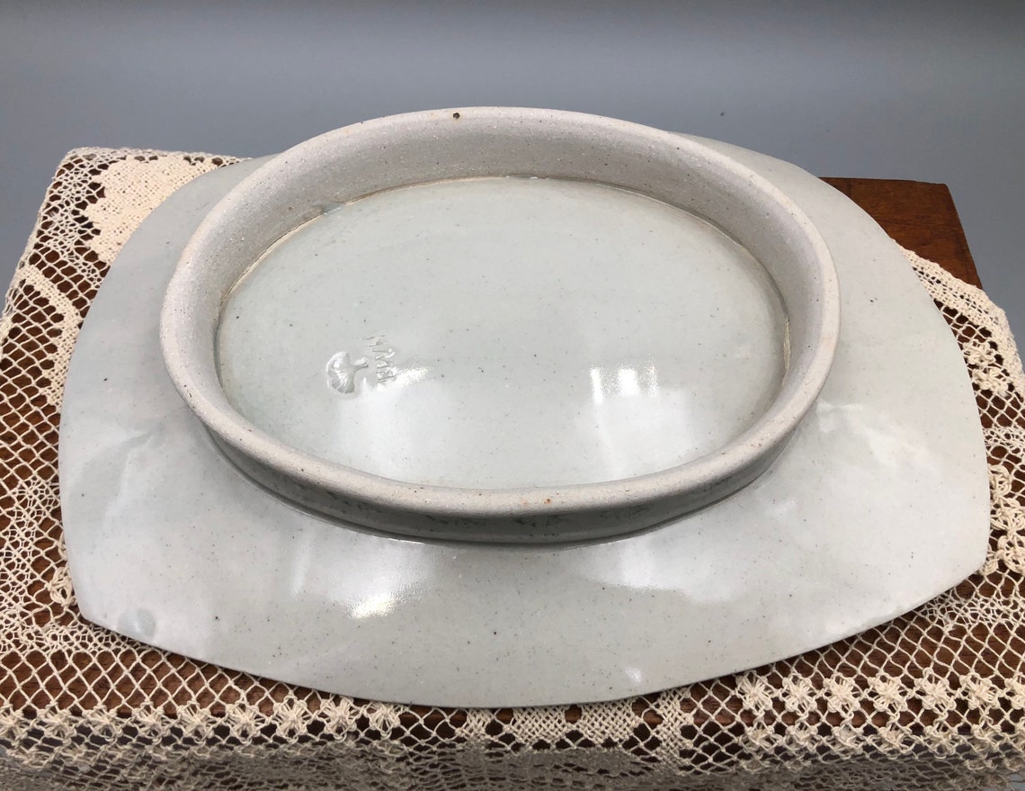 Gasfired Pottery Ceramic Handmade Glazed Rectangular Oblong Etsy