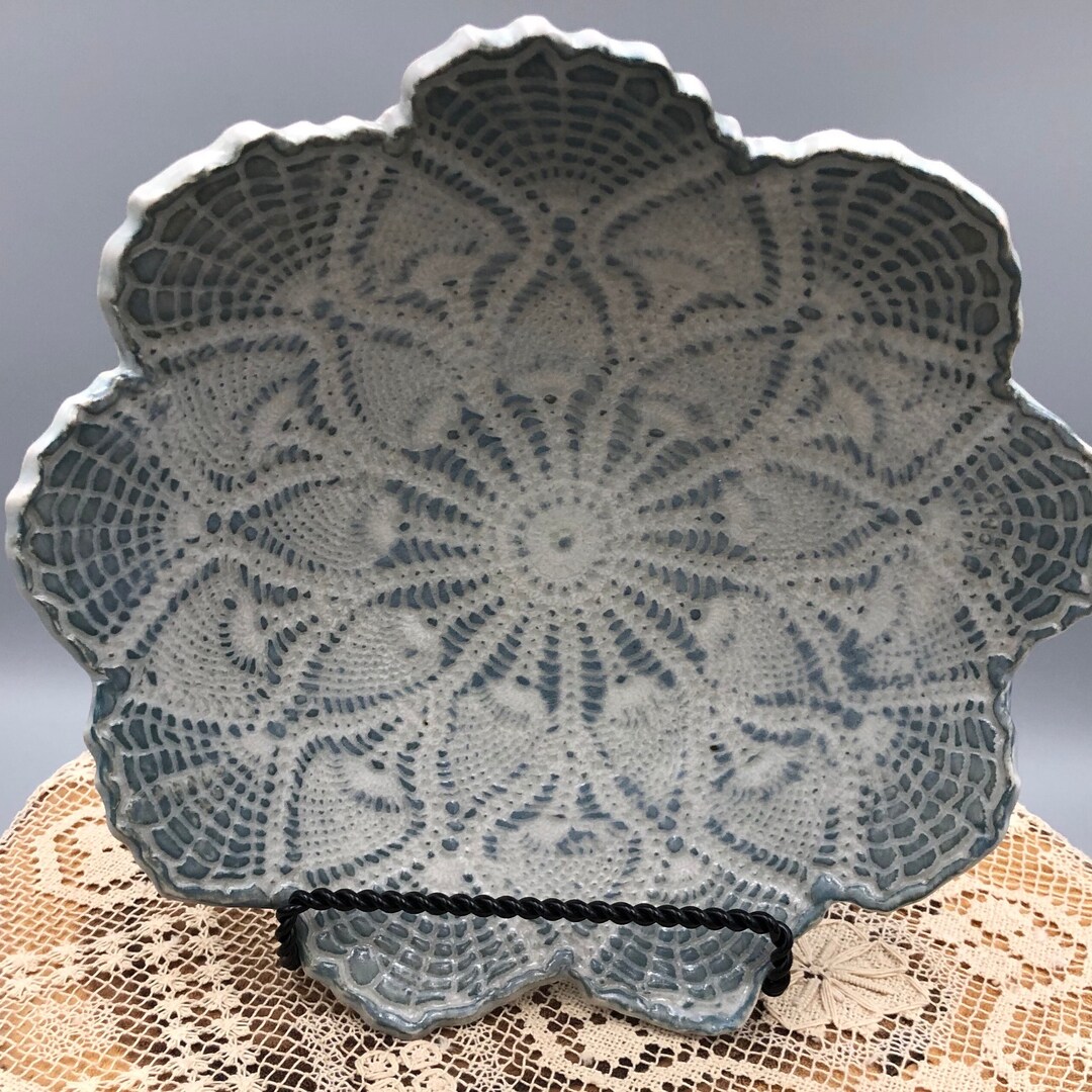 Artisan Ceramic Platter Glazed Pottery Platter Decorative Etsy