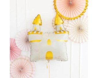 Princess Castle Shaped Mylar Balloon - 1 Cnt | Princess Birthday | Princess Party Decor | Princess Castle Balloon | Mylar Balloon