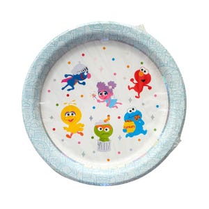 Sesame Street Babies Paper Dinner Plates - 16 Cnt | Elmo Birthday | Sesame Street Party Decor | Sesame Street Party Theme | Tableware