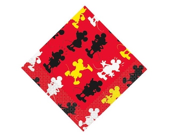 Mickey Mouse Paper Luncheon Napkins - 16 Cnt | Mickey Mouse Birthday | Mickey Mouse Party | Mickey Party Theme | Mickey Napkins | Tableware