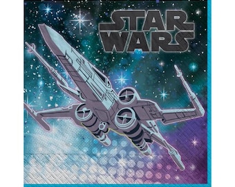 Star Wars Galaxy Lunch Napkins - 16 Cnt | Star Wars Birthday | Star Wars Birthday Party |  Star Wars Party Napkins | Tableware