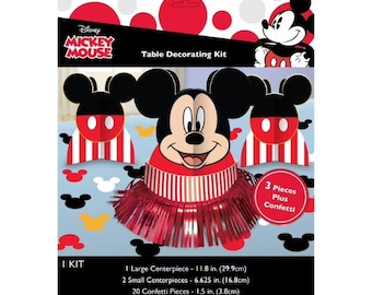 Mickey Mouse Table Centerpieces - 3 Pc. | Mickey Mouse Birthday | Mickey Mouse Party | Mickey Party Theme | Centerpiece | Tableware