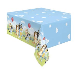 Bluey Rectangle Plastic Table Cover - 1 Cnt. | Bluey Birthday Party | Bluey Party Decor | Bluey Party | Bluey Table Cover | Tableware