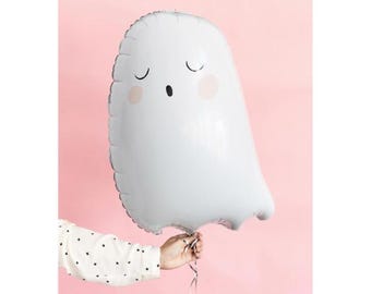 Halloween Trick or Treat Ghost Mylar Balloon - 1 Cnt | Halloween Party | Halloween Themed Party | Halloween Party Decorations | Balloon