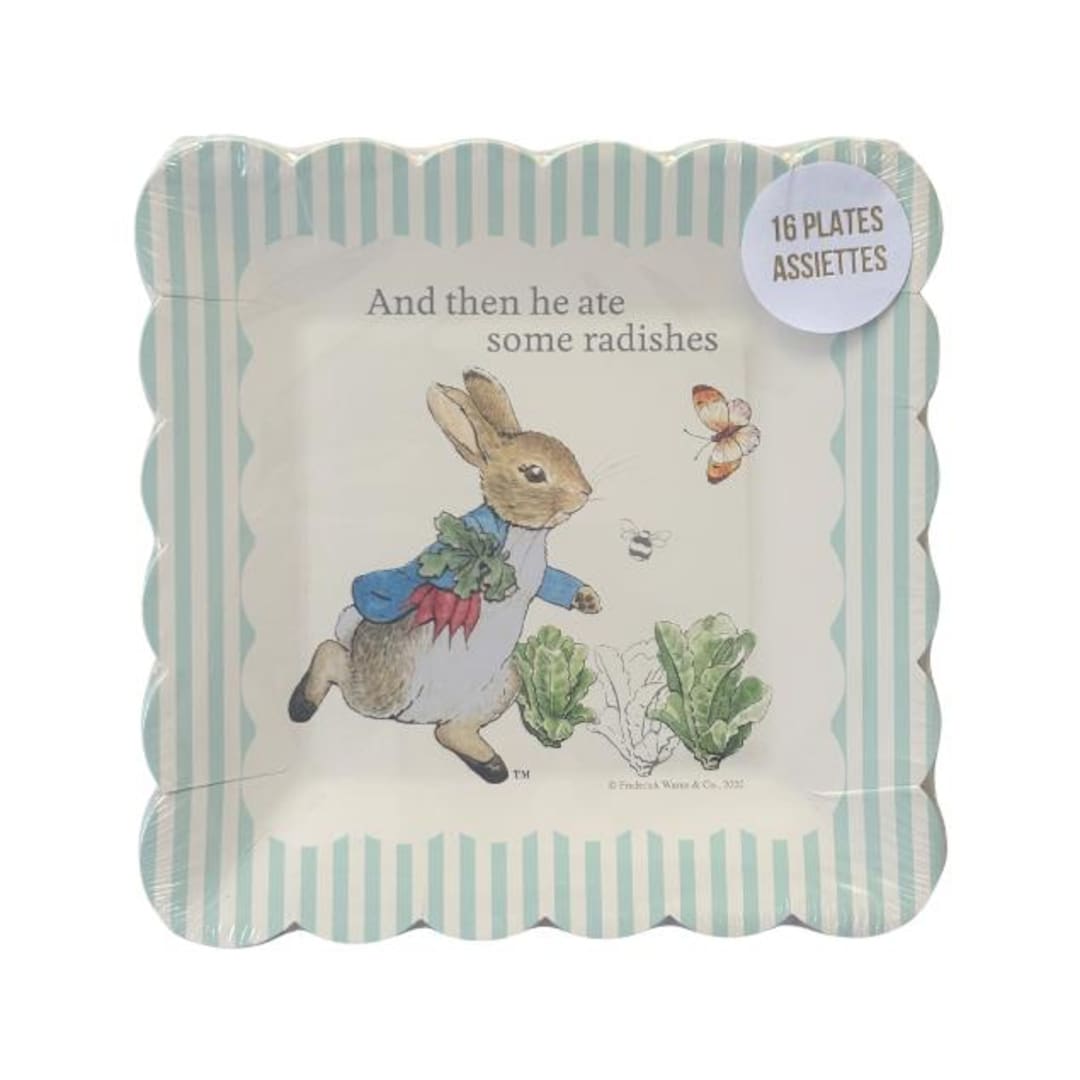 Peter Rabbit Party Plates Peter Rabbit Scalloped Dessert Plates - 16 Cnt | Easter Party | Peter ...