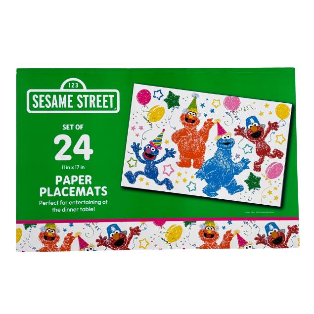Sesame Street and Friends Placemats - 24 Cnt | First Birthday