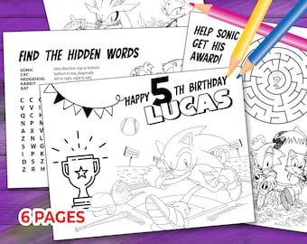 Free Printable Sonic Toys Coloring Page, Sheet and Picture for