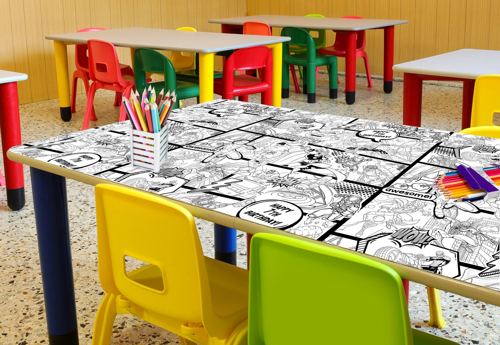 6x3 Ft Avengers Coloring Table Runner Personalized Avengers - Etsy