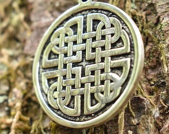 Sterling Silver Dara Knot Pendant - Double Sided