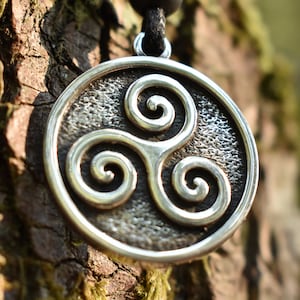 Sterlingzilveren triskelion V2 - dubbelzijdig