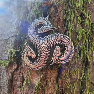 Sterling Silver Dragon Triskelion - Double Sided