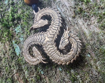 Bronze Dragon Triskelion - Double Sided