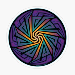 Inner Universe, transparent vinyl sticker.
