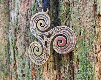 Bronze Triskelion - Double Sided