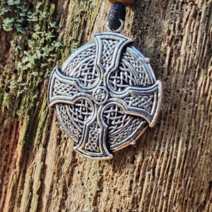 Sterling Silver Celtic Cross Pendant - Double Sided