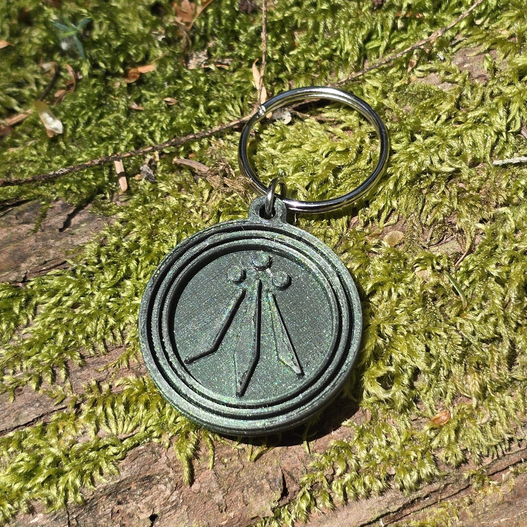 Awen Keychain - 3D Print (PLA) - Etsy