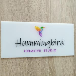 Gepersonaliseerde muurnaamplaat, muurbord, deurplaat, acryl kantoorbord, naambord, dubbelzijdig montagetape.