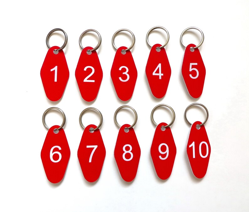 A Set of 50 Numbered Key Fobs Key Tags for Home Locker Etsy