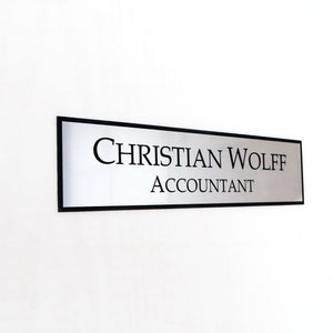 8&quot; x 2&quot; Custom Engraved Office Sign, Personalised Door Office Sign, Plaque, Name, Home, Double Sided Mounting Tape.