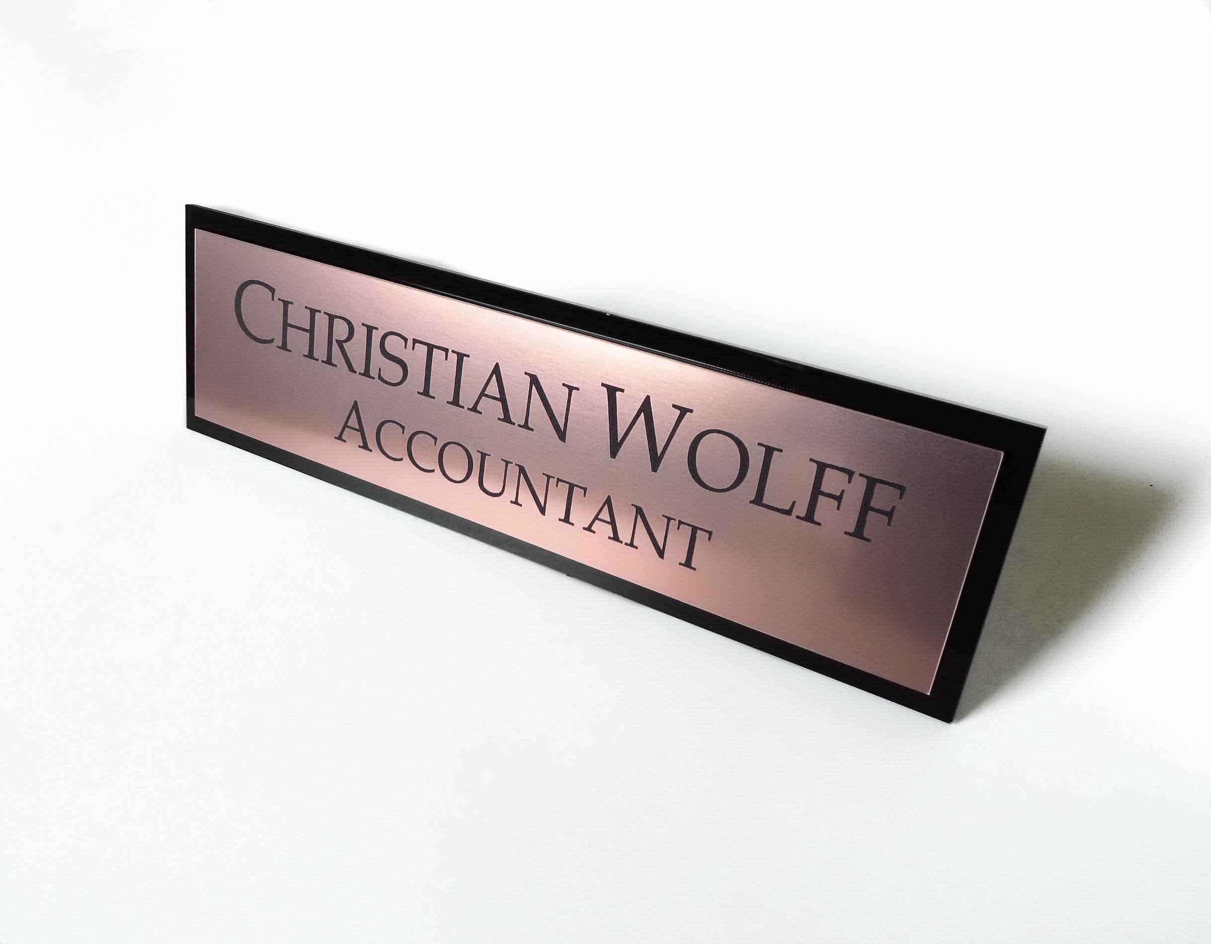 Executive Personalised Desk Name Plate, Custom Engraved Desk Office Sign, Plaque, Office, Different Colors.