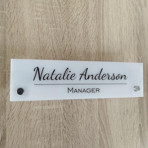 Personalized Wall Name Plate, Door Sign, Plaque, Acrylic Wall Office Sign.