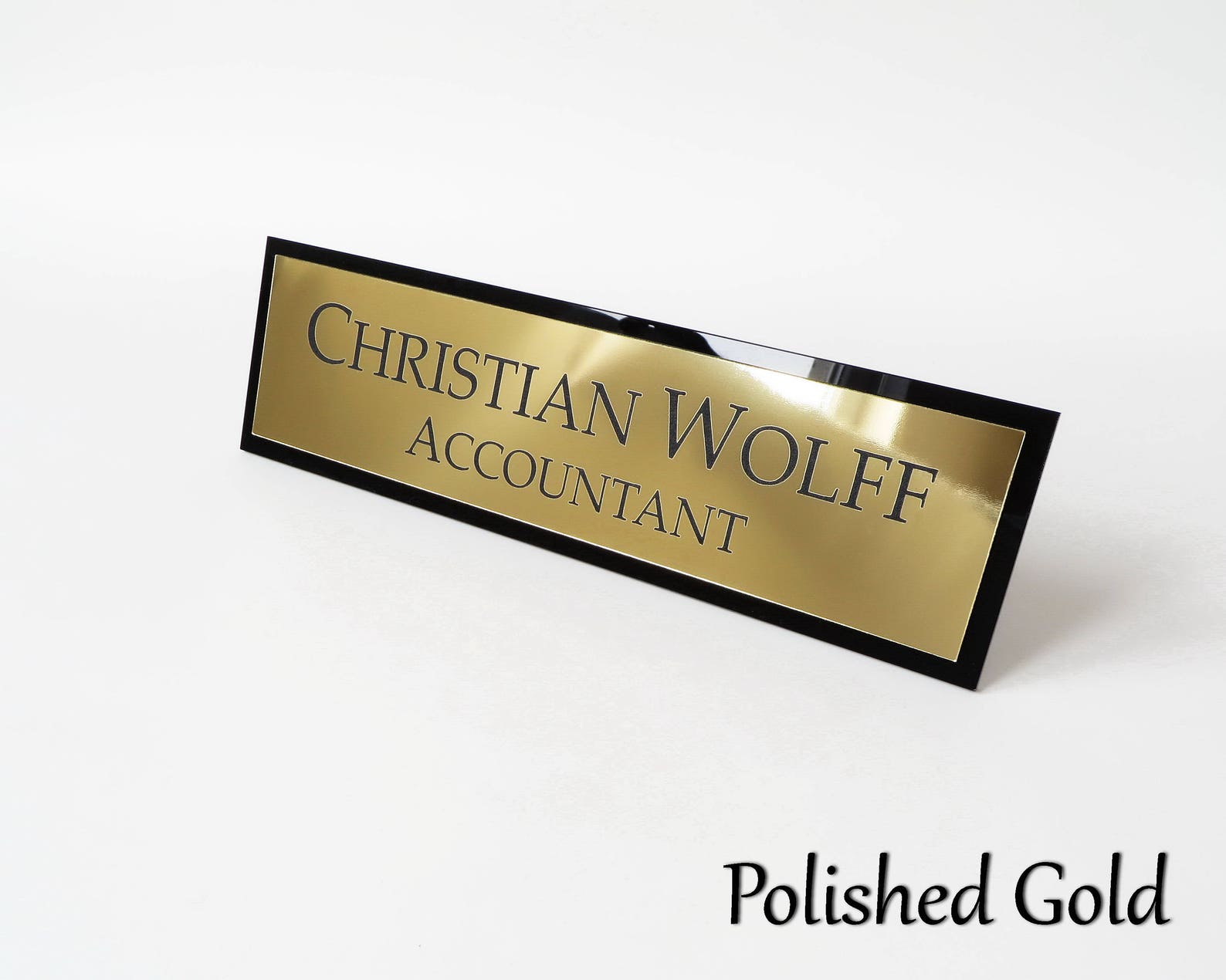 Executive Personalised Desk Name Plate Custom Engraved Desk | Etsy